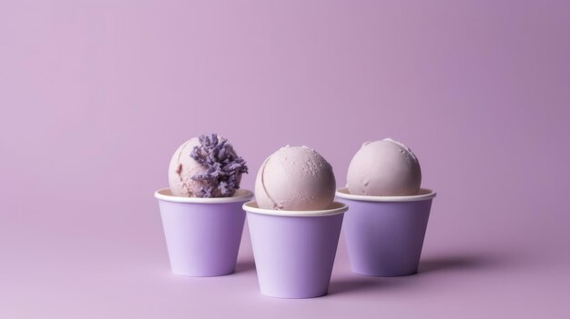 Glace à la lavande Illustration AI GenerativexA