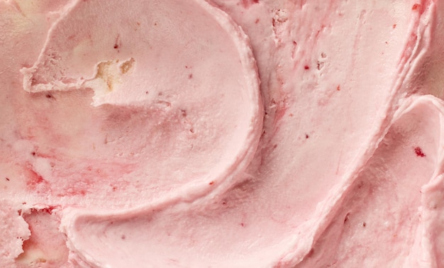 Glace maison rose