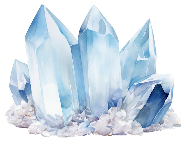 Photo glace de quartz minérale cristalline de png