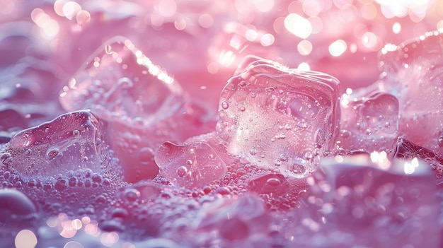 Photo la glace qui fond et gèle au rythme de la musique arrière-plan couleur solide 4k ultra hd