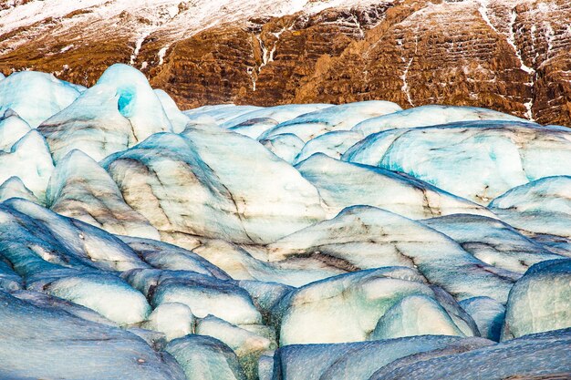 Glacier Flaajokull dans le parc national de Vatnajokull en Islande