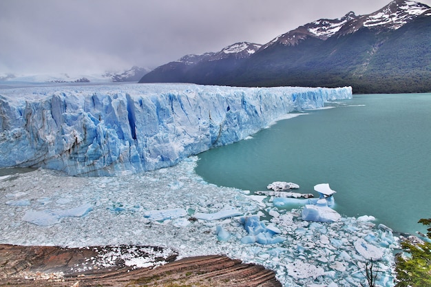 Photo glacier perito moreno près d'el calafate, patagonie, argentine