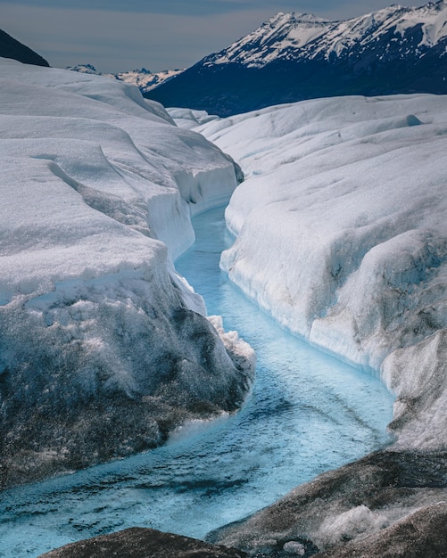 Photo glacier de la rivière