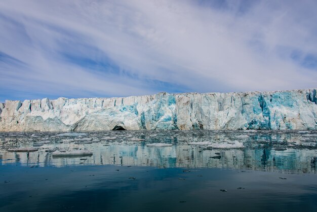 Photo glacier à svalbard