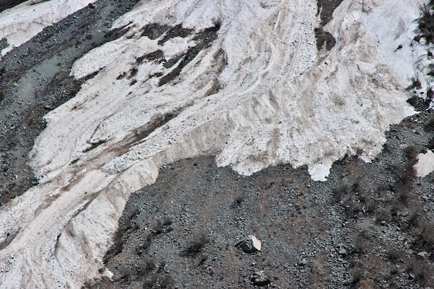 Le glacier de la vallée de Kalam dans l'Himalaya au Pakistan