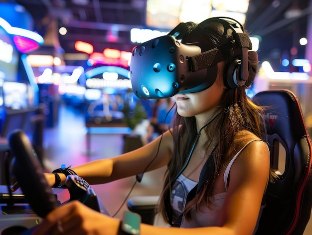 Gladiateurs numériques de tournois de jeux de réalité virtuelle