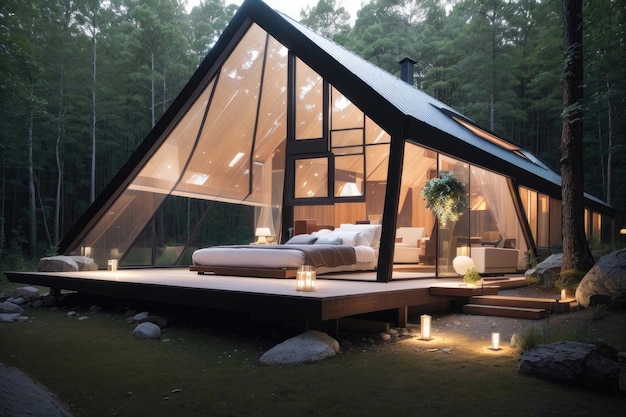 Glass Cabin Une retraite de glamping de luxe sereine dans la nature