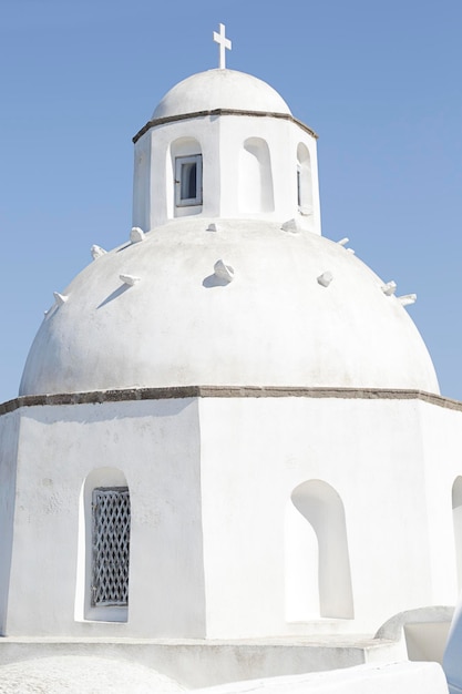 Église Agios Minas dans la ville de Fira à Santorin Grèce