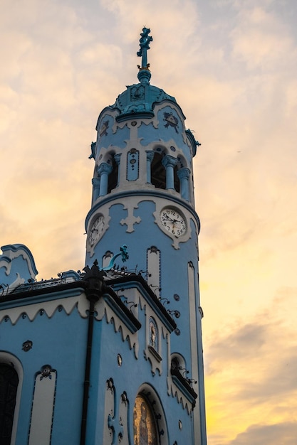 Église bleue de Saint Elizabeth hongrois qui est l'un des monuments de Bratislava Slovaquie