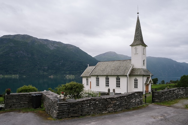 Église en bois Nes, commune Luster, Norvège