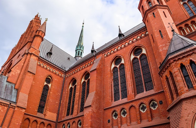 Église du temple catholique historique de st catherine à torun pologne août