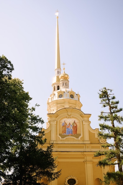 Église Forteresse Pierre et Paul Saint-Pétersbourg Russie Mars 2023