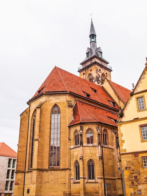 Église HDR Stiftskirche Stuttgart