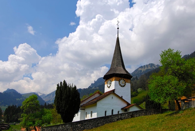 Église de montagne Oberwil Simmental Suisse