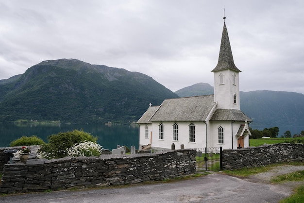 Église Nes Commune Lustre Norvège