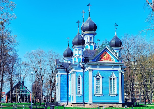 Église orthodoxe au centre de Druskininkai, Lituanie.