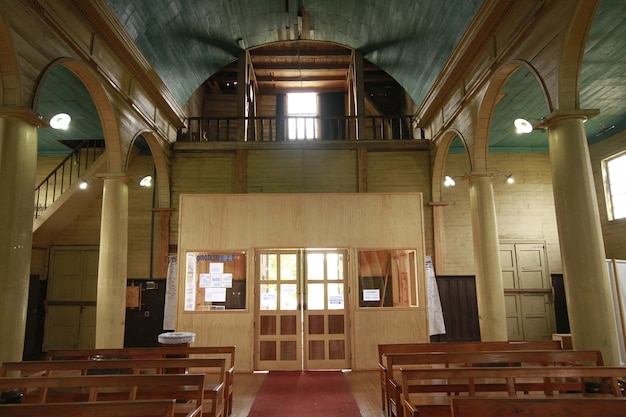 Églises Woodend sur l'île de Chiloé Chili