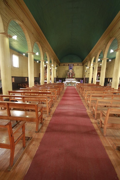 Églises Woodend sur l'île de Chiloé Chili