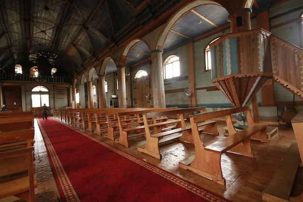 Églises Woodend sur l'île de Chiloé Chili