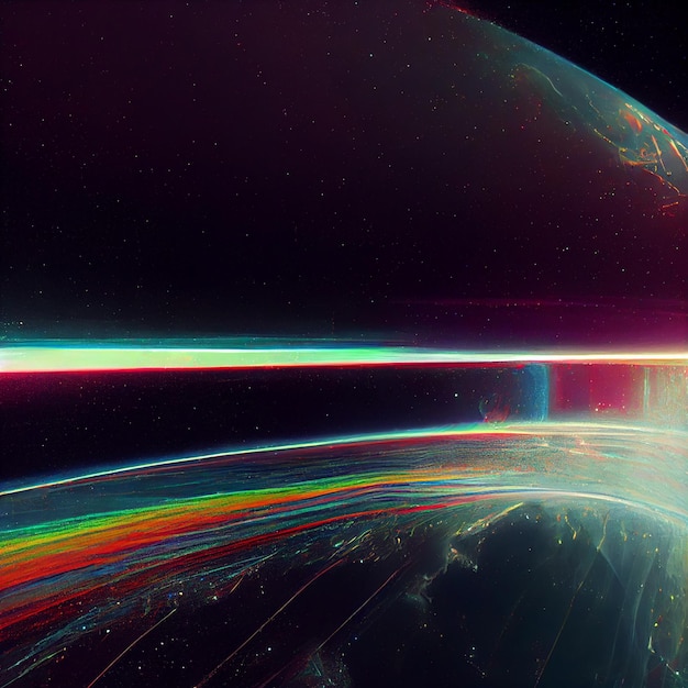 Glitch fond univers abstrait glitch espace vidéo fond d'écran 4k