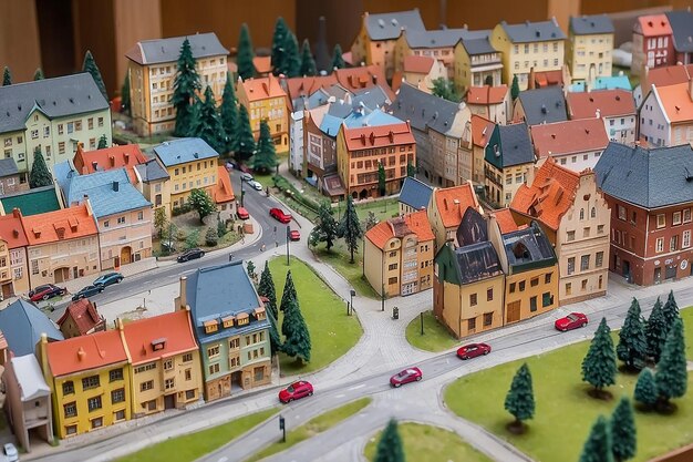 Photo gliwice silésie pologne 1012024 miniature des villes de kolejkowo