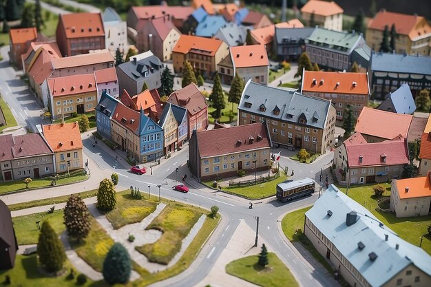 Photo gliwice silésie pologne 1012024 miniature des villes de kolejkowo