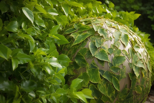 Le globe durable orné de vert