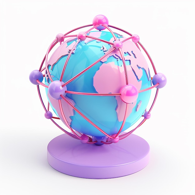 un globe avec le mot monde dessus