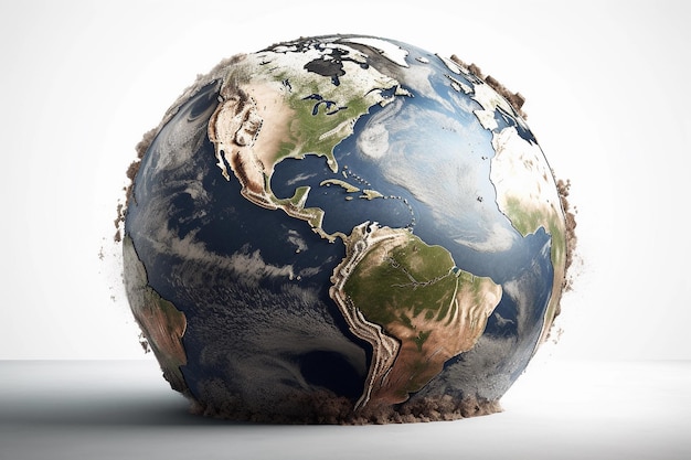 Un globe pour la journée mondiale de l'environnement