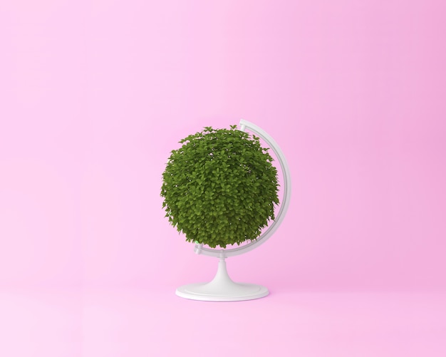 Globe sphère orb plante concept