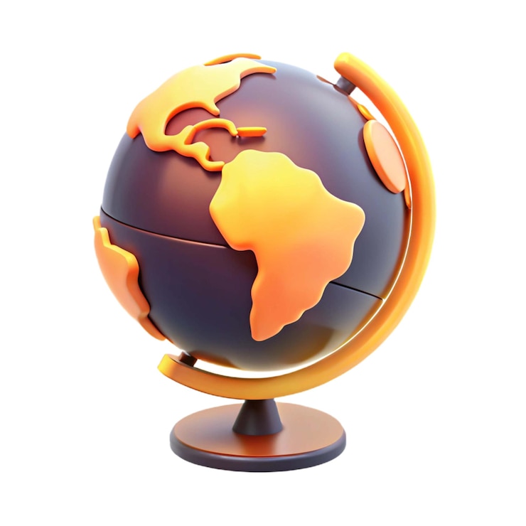 Photo un globe avec la terre dessus et le mot terre dessus