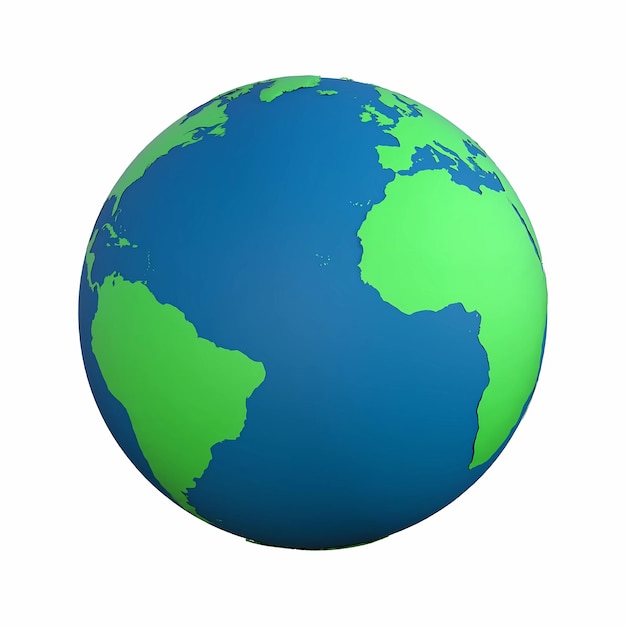 Le globe terrestre simple