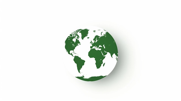 Le globe terrestre vert