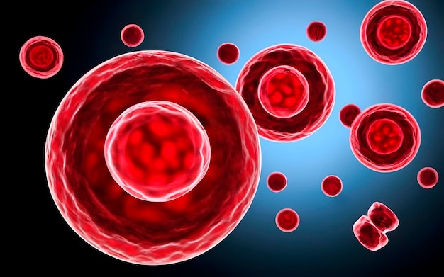 globules rouges dans les veines ai générés
