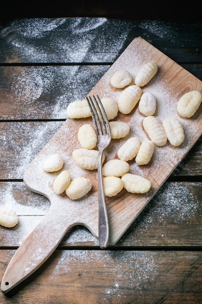 Gnocchis de pommes de terre non cuits