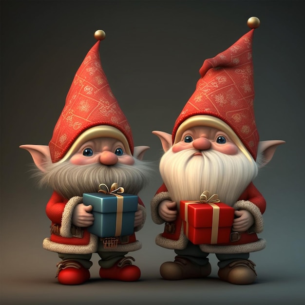 Gnomes de Noël mignons