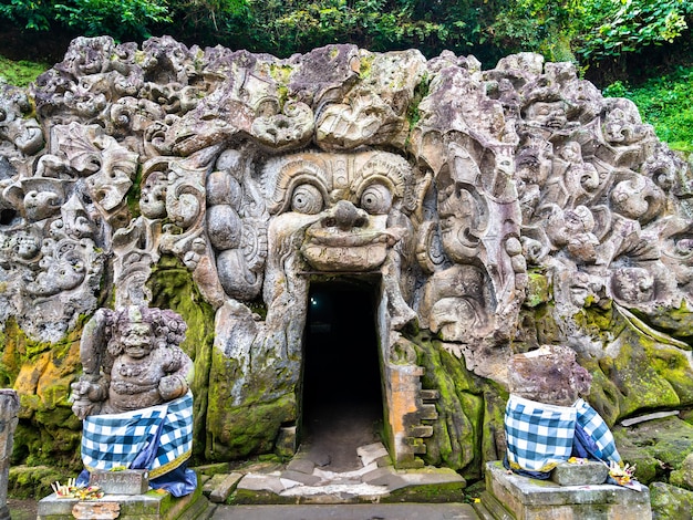 Goa Gajah ou Elephant Cave, patrimoine mondial de l'UNESCO à Bali, Indonésie