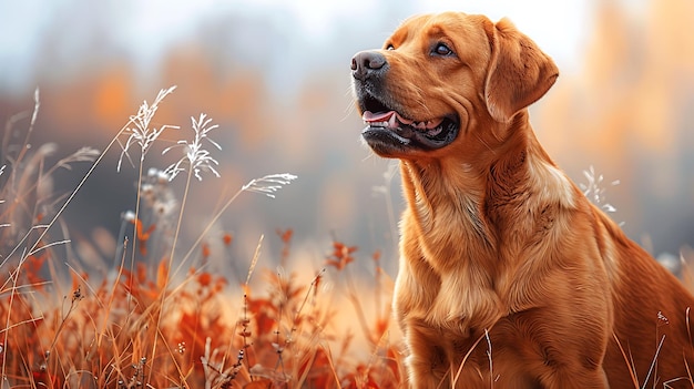 Le Golden Retriever, un chien de chasse écossais, dans une illustration charmante