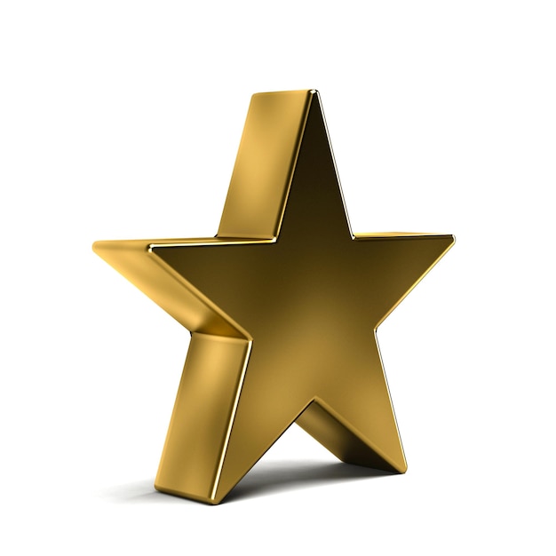 Golden Star Award Illustration Conception de rendu 3D