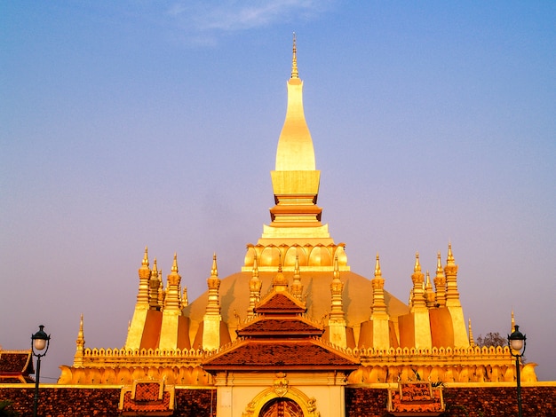 Golden Wat phra That Luang à Vientiane, Laos