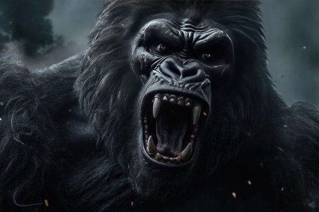 Gorille en colère