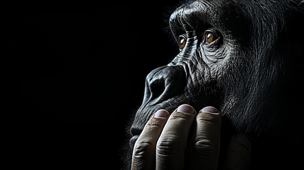 gorille photo réaliste générative ai