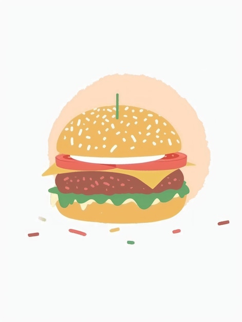 Gourmet Burger Night Un goût de santé et de douceur AI générative