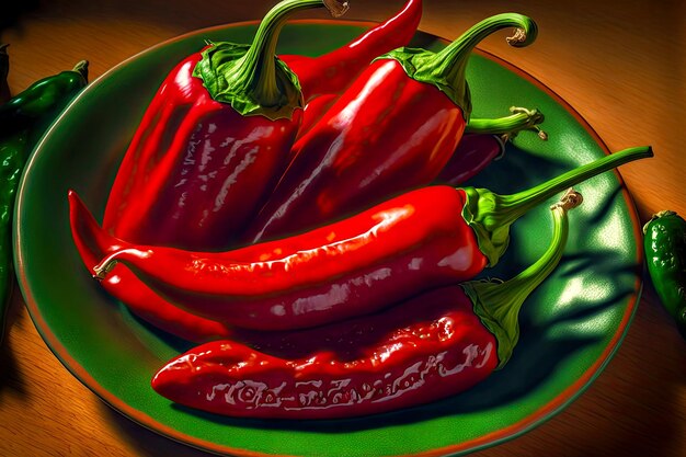 Gousses de jalapeño rouge vif comme ingrédient délicieux pour assaisonner les plats