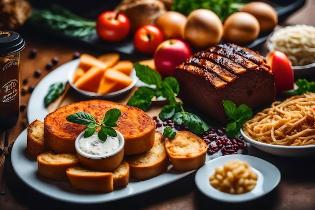 Goûtez à la magie Des expériences culinaires délicieuses La meilleure photo culinaire générée par l'IA