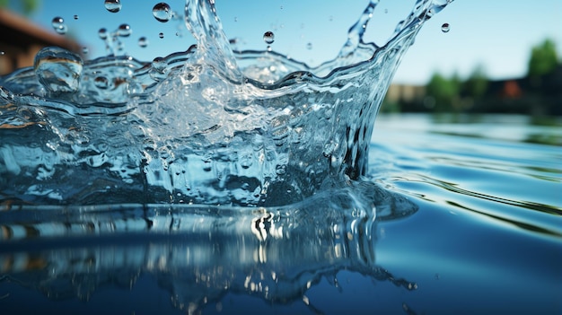 goutte d'eau dans l'air