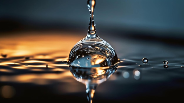 goutte d'eau générée par l'IA