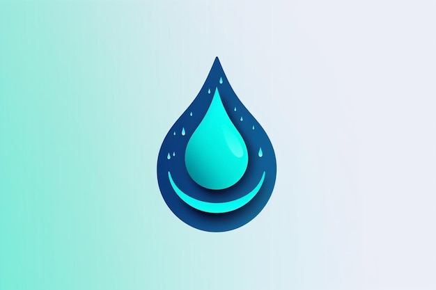 Goutte d&#39;eau logo modèle