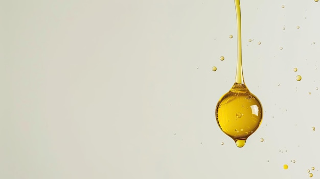 Goutte à goutte d'huile d'olive IA générative