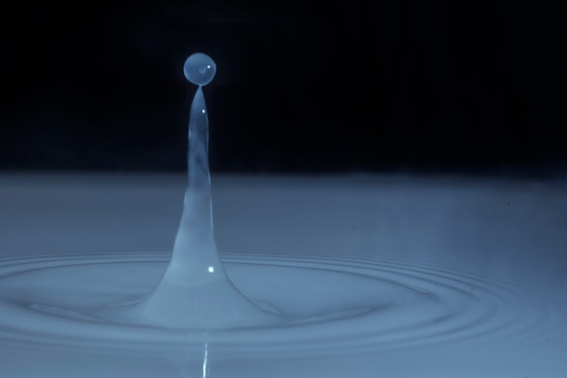 Photo goutte liquide, les éclaboussures d'eau, belle eau avec des gouttes d'eau fond.